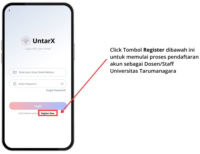 Halaman Profil di aplikasi UntarX