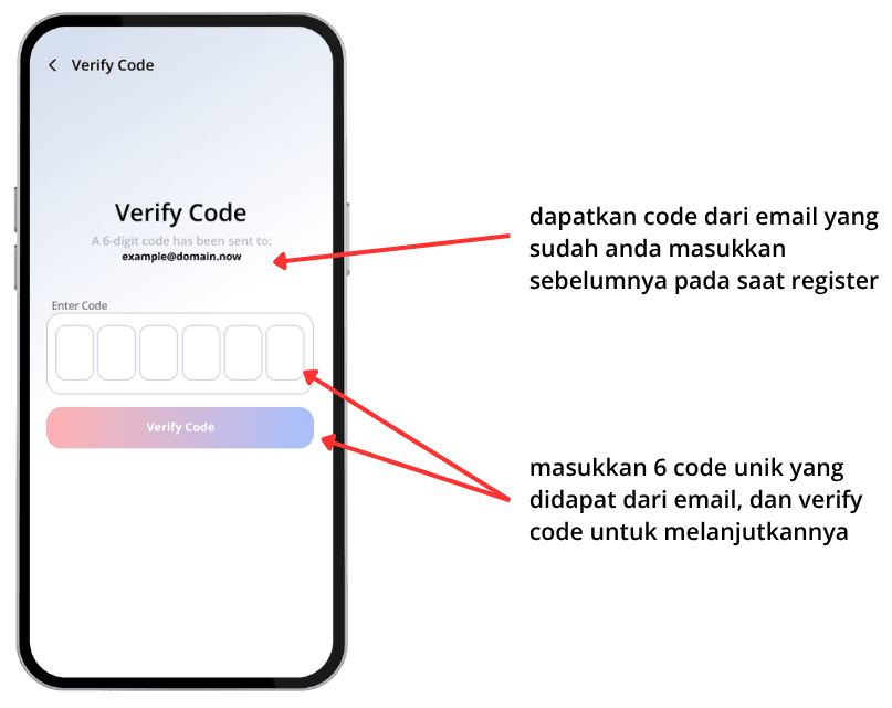 Verify Code di aplikasi UntarX