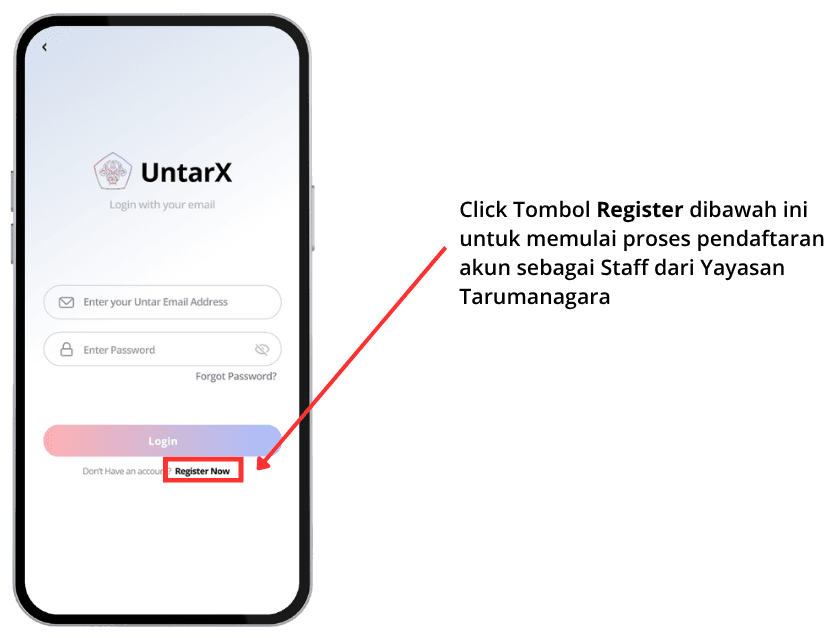 Halaman Profil di aplikasi UntarX