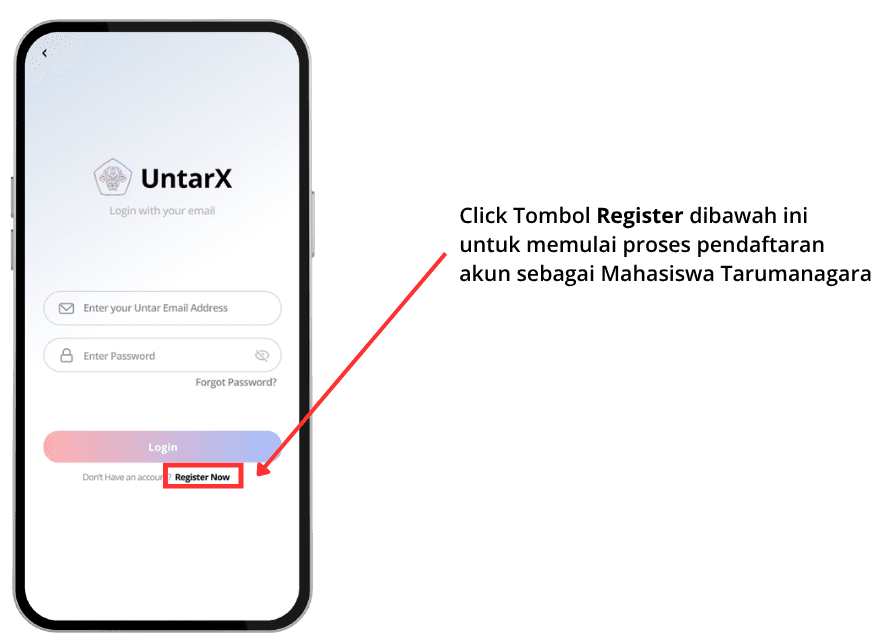 Halaman Profil di aplikasi UntarX